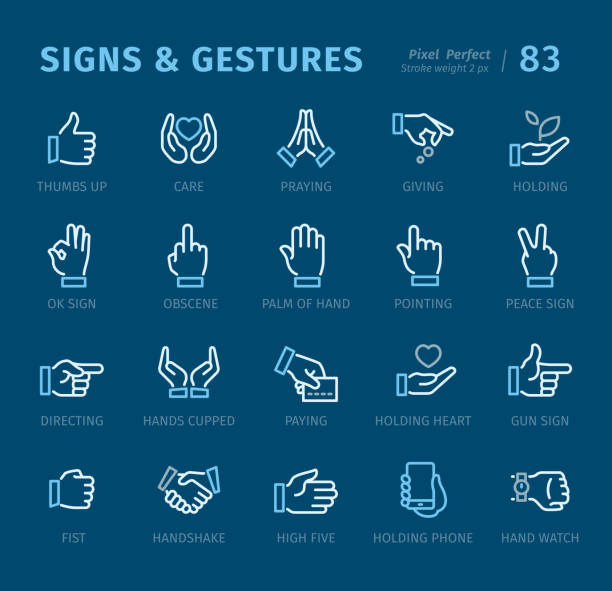 illustrations, cliparts, dessins animés et icônes de signes et gestes - décrivez les icônes avec des légendes - symbol computer icon infographic handshake