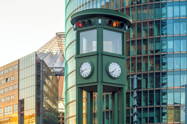 istock The Famous vintage clock at Potsdamer Platz Square In Berlin 1176032739