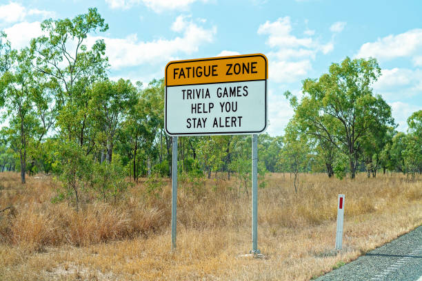 istock Fatigue Zone Road Sign 1176032816