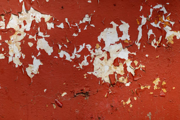 istock fragment of metal surface painted with red paint 1176047023