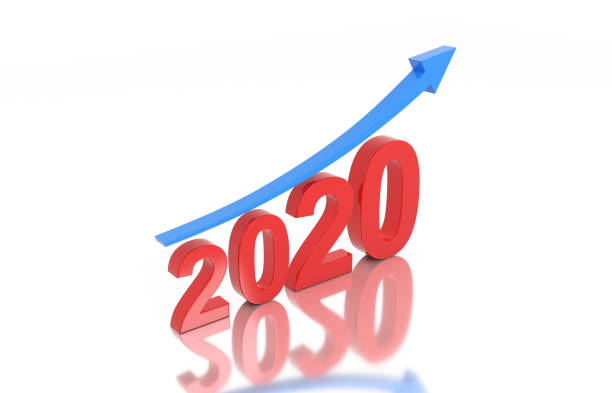 istock New Year 2020 Creative Design Concept with Arrow 1176054508