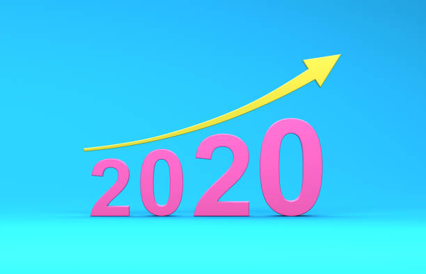 istock New Year 2020 Creative Design Concept with Arrow 1176054556