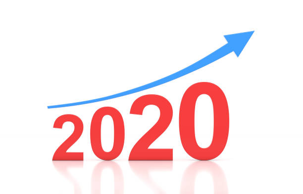 istock New Year 2020 Creative Design Concept with Arrow 1176054605