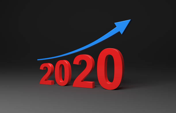 istock New Year 2020 Creative Design Concept with Arrow 1176054616