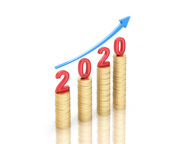 istock New Year 2020 Creative Design Concept with Gold Coins 1176054626
