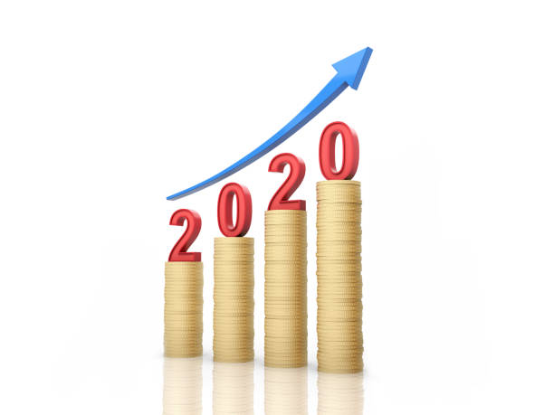 istock New Year 2020 Creative Design Concept with Gold Coins 1176054653