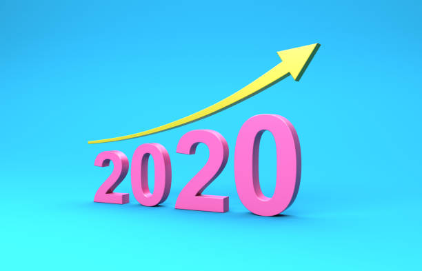 istock New Year 2020 Creative Design Concept with Arrow 1176054750