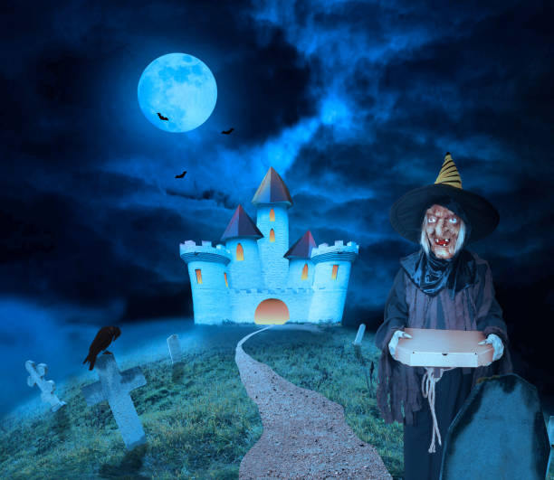 istock Party background. Halloween concept.3d illustration. 1176058799