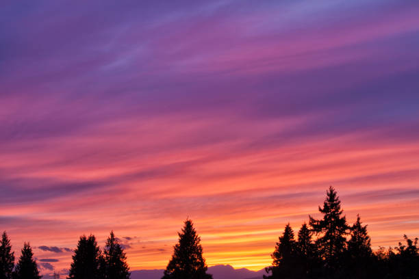 istock Firey mountain sunset in Summer, Vancouver, Canada 1176066724