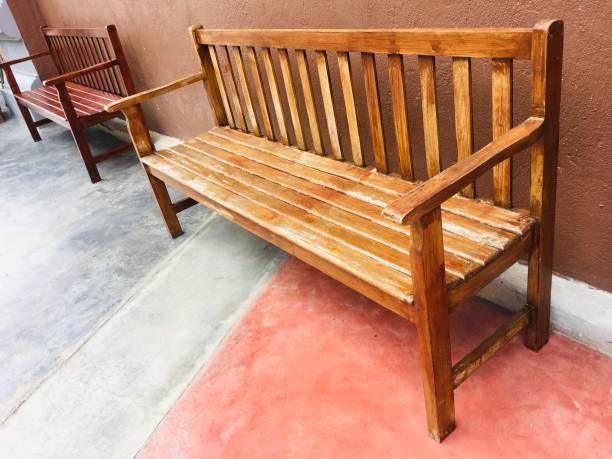 istock Beautiful wooden chairs for sitting. 1176069145