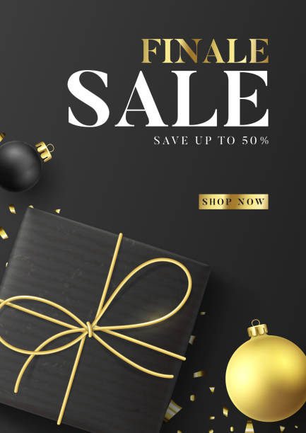 istock Christmas sale promo banner template 1176070489