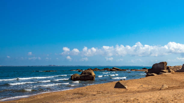 istock Rock fragments on a wild beach 1176072309