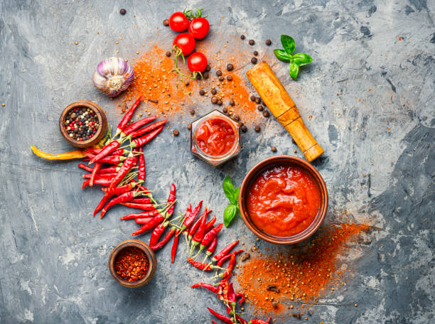 istock Spicy chili sauce or ketchup 1176072565