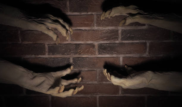 istock Scary hands of monster . Halloween concept 1176072717