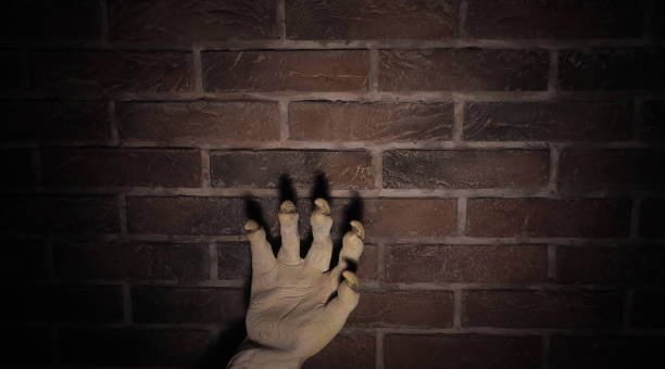 istock Scary hands of monster . Halloween concept 1176072726