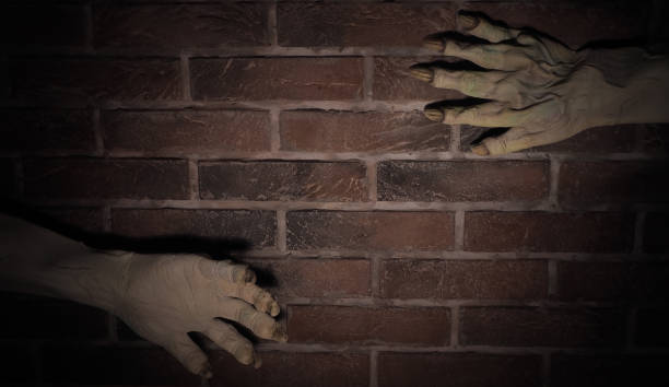 istock Scary hands of monster . Halloween concept 1176072763