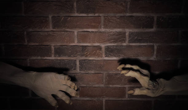 istock Scary hands of monster . Halloween concept 1176072767