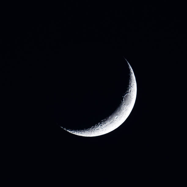 istock Isolated close up of the moon 1176077322