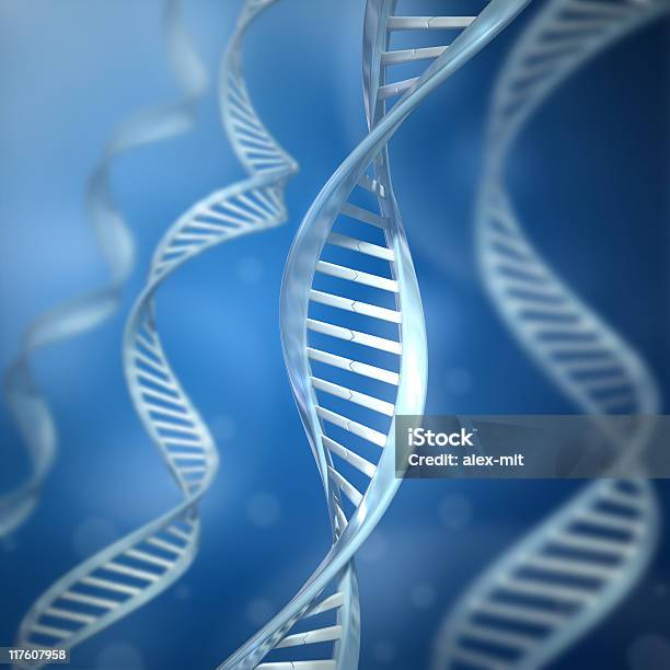 Dnastränge Stockfoto und mehr Bilder von Abstrakt - Abstrakt, Bildhintergrund, Biochemie