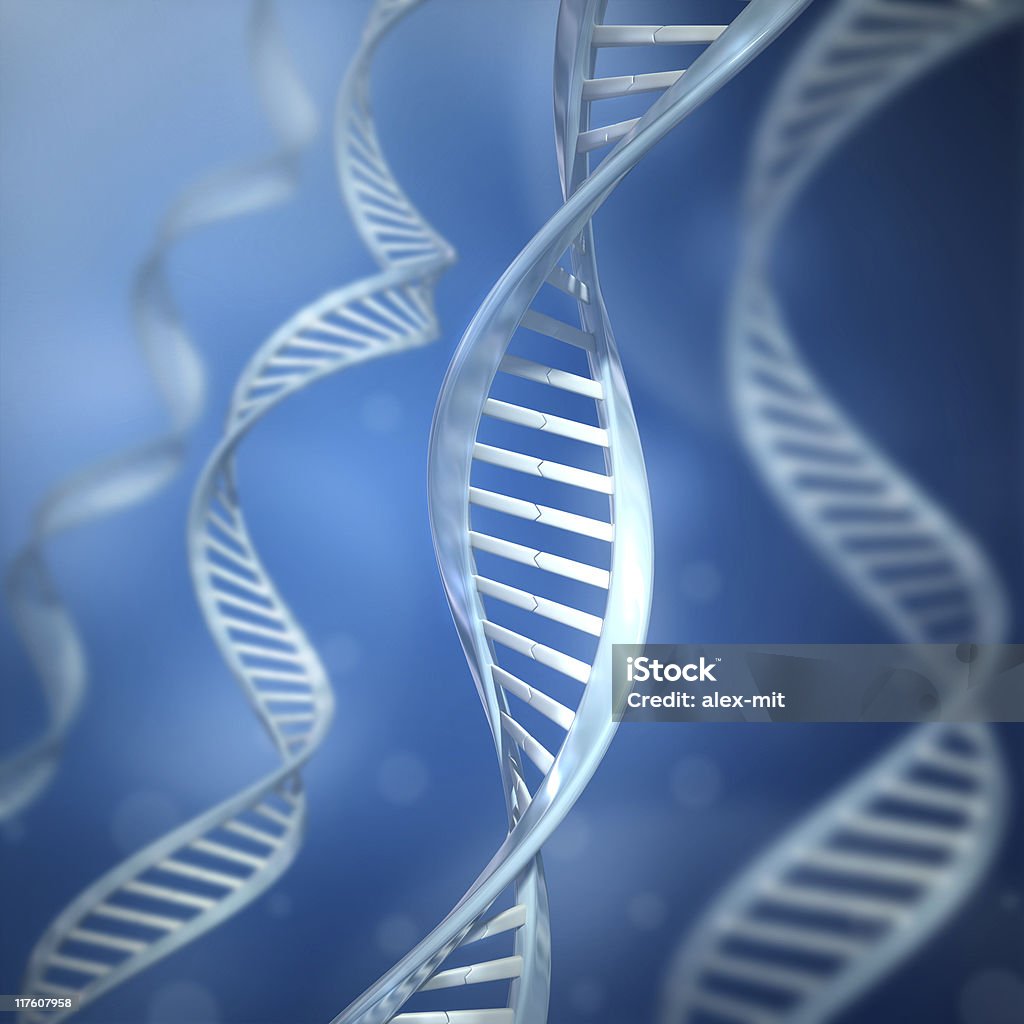 DNA Strands  Abstract Stock Photo