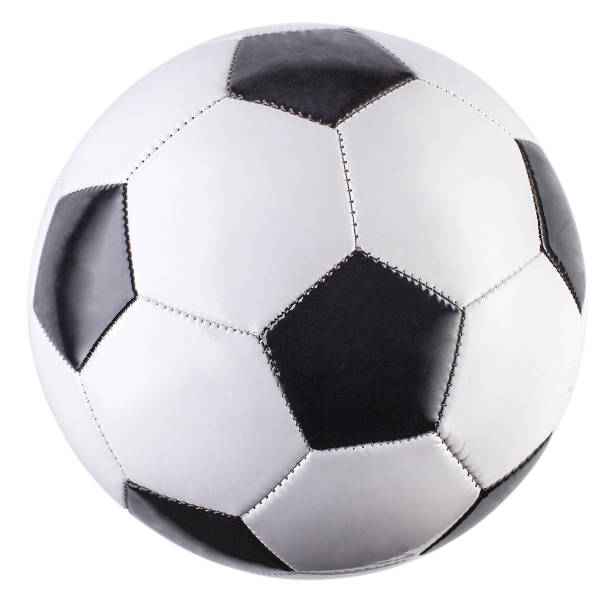 Soccer ball isolated Soccer ball, isolated, white background inflatable soccer balls stock pictures, royalty-free photos & images
