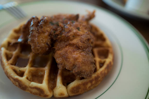 istock Find & Replace Back to his favorite Chicken and Waffle 1176082759