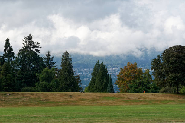 istock Grouse and Cypress mountains under the clouds 1176084079