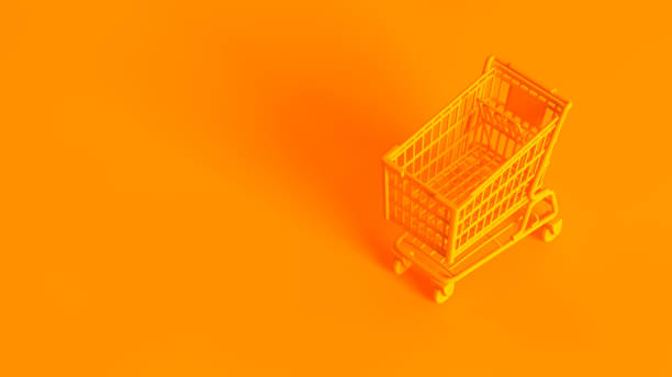 Shopping cart. Conceptual stereoscopic image of 3d rendered shopping cart, fully toned in orange color. Shopping cart. Conceptual stereoscopic image of 3d rendered shopping cart, fully toned in orange color. stereoscopic image photos stock pictures, royalty-free photos & images