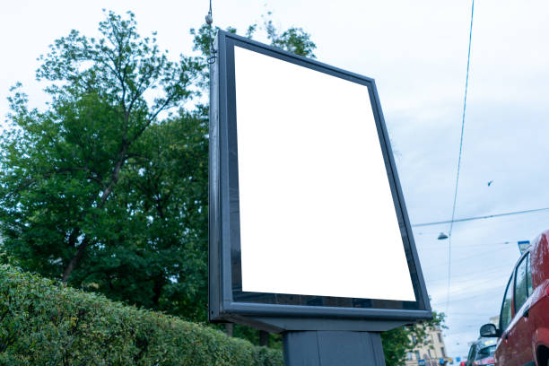 istock vertical billboard standing in the city on a rainy cold day distorted by perspective 1176091963