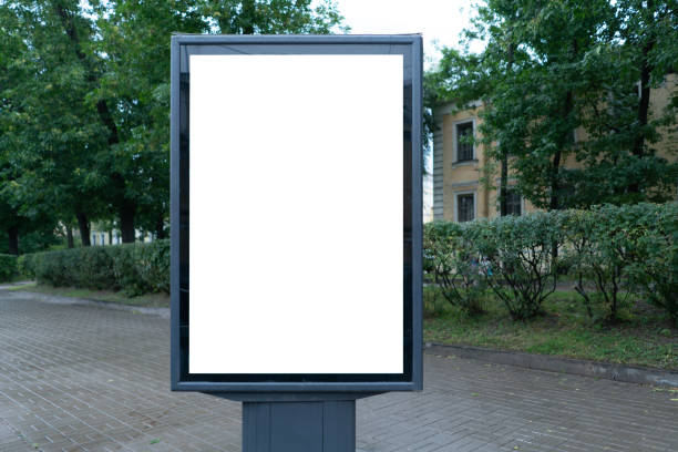 istock vertical billboard standing in the city on a rainy cold day 1176091978