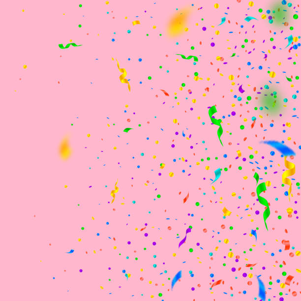 istock Streamers and confetti. Colorful tinsel and foil r 1176099293