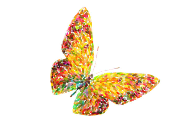 istock butterfly with yellow and green wings,. isolated on white background 1176102041