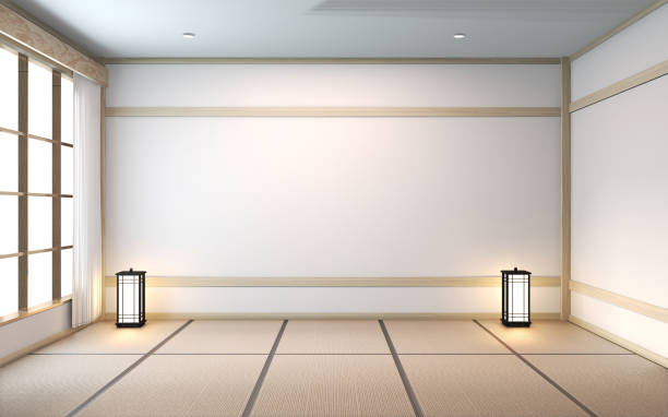 istock empty room tatami mat Designing the most beautiful. 3D rendering 1176103941