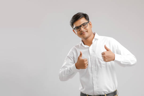 istock Young indian man showing thump up 1176105964