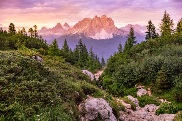 istock Sunset hiking on the Dolomites , Italy 1176107232