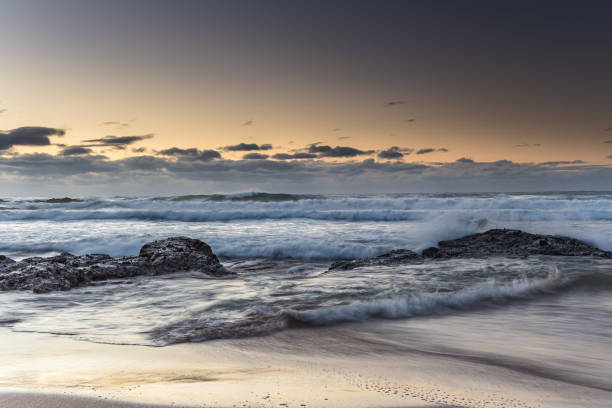 istock Rocky Sunrise Seascape 1176108306