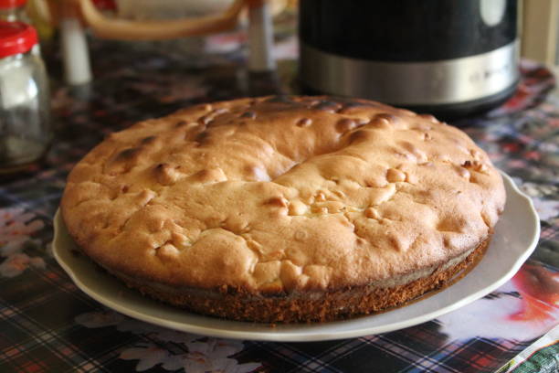 istock Apple pie, Charlotte .delicious, sweet pastries for tea 1176110152
