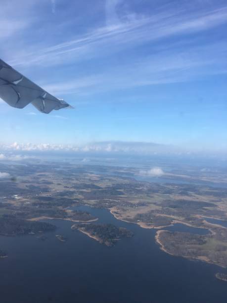 istock On a plane with coastline of Sweden 1176114094