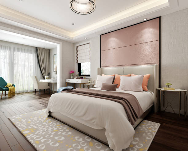 3d Render Hotel Bedroom Interior Stock Photo - Download Image Now -  Bedroom, Home Showcase Interior, Hotel - iStock