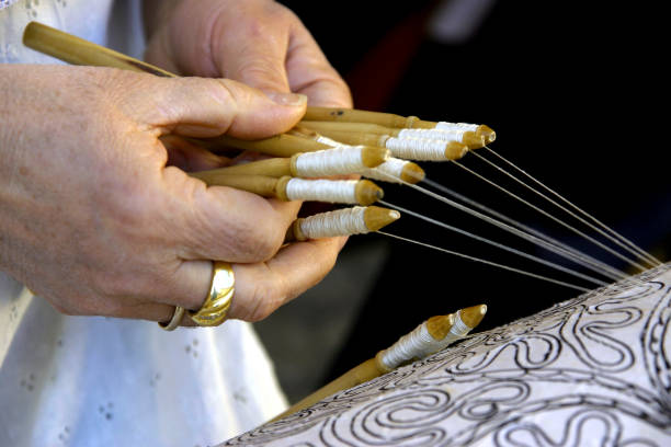 Tombolo ancient craft of the tombolo lacemaking photos stock pictures, royalty-free photos & images