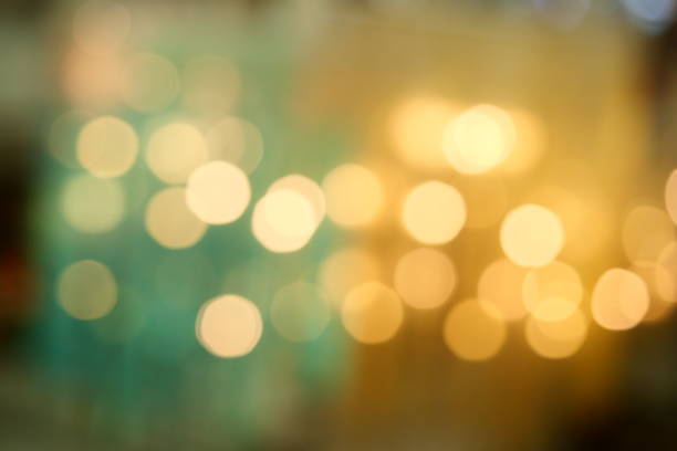 istock Colorful light circles spread on blue with yellow and green background 1176128068