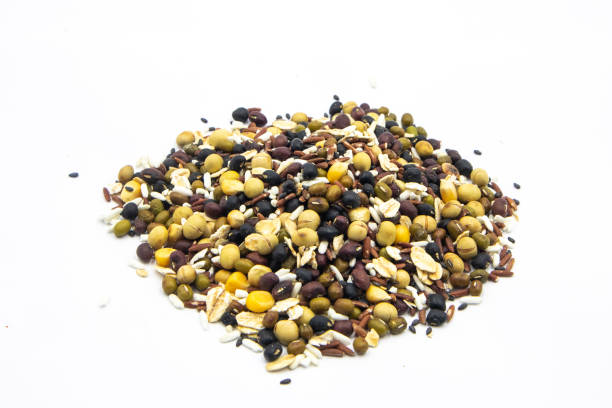 istock Raw organic cereal grains, seeds and beans 1176138044