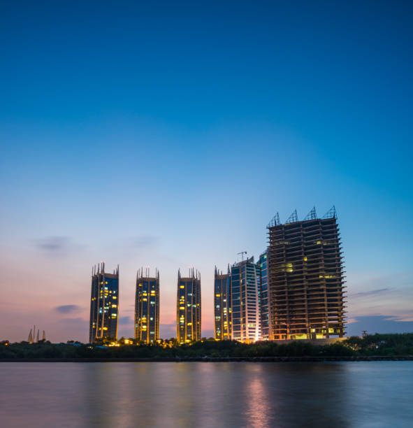 istock Sunset view of Office and Residental Tower 1176144792