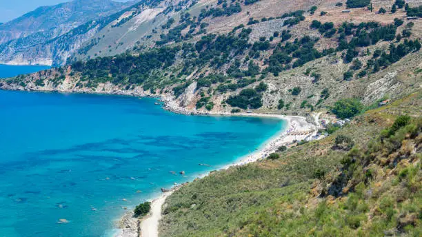Photo of Agia Kyriaki beach at Kefalonia island