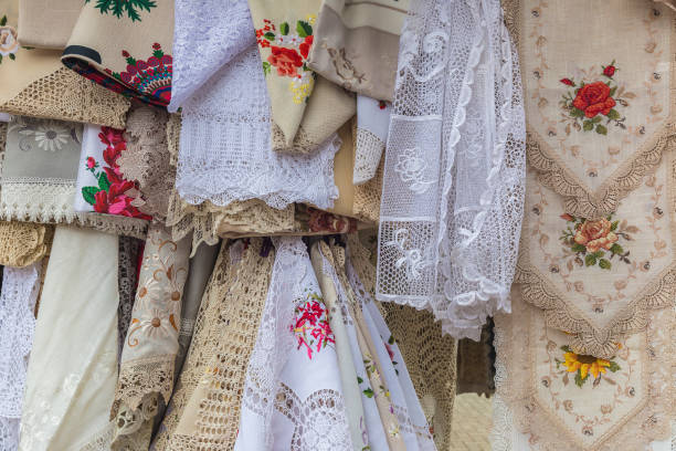 istock Polish national shawls and embroidery 1176156077