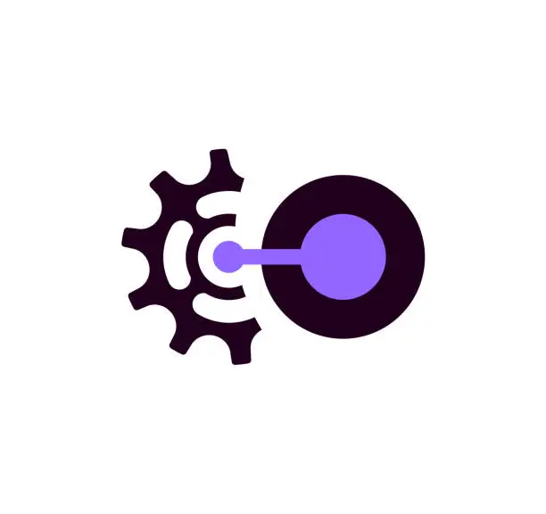 Vector illustration of cogs icon symbol (gears)