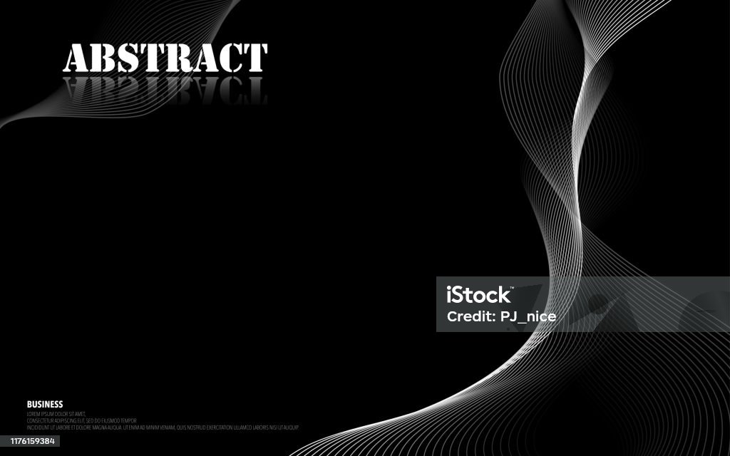 Future Wave Design Future Template Design Spiral Wave With Monochrome Texture Stock ...