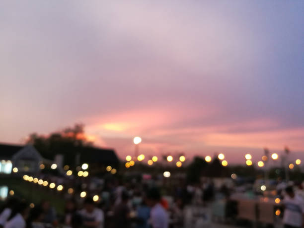 istock Blurred People in restaurant outdoor background, Thailand 1176159814