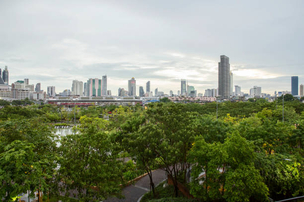 istock Panorama view of tower in bangkok. 1176160575