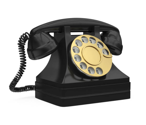 istock Black Vintage Telephone Isolated 1176169703
